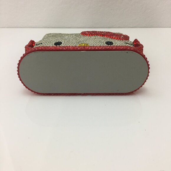 Hello Kitty Sparkling Flat Beaded Mirror Stand Up Adjustable Direction - Picture 10 of 13